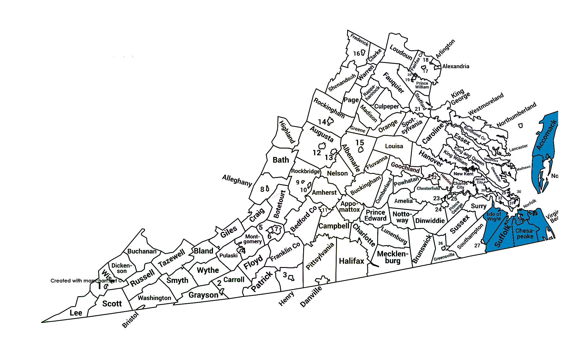 Cynthia Duncan Area Map